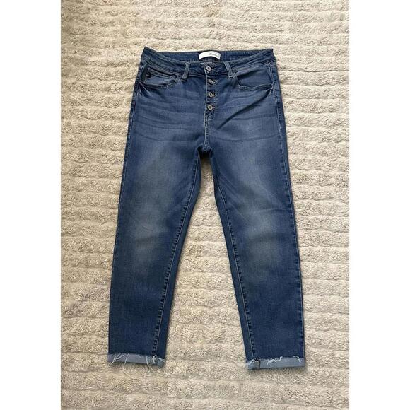KanCan Denim - KanCan medium wash high-rise button fly cropped jeans Size 31